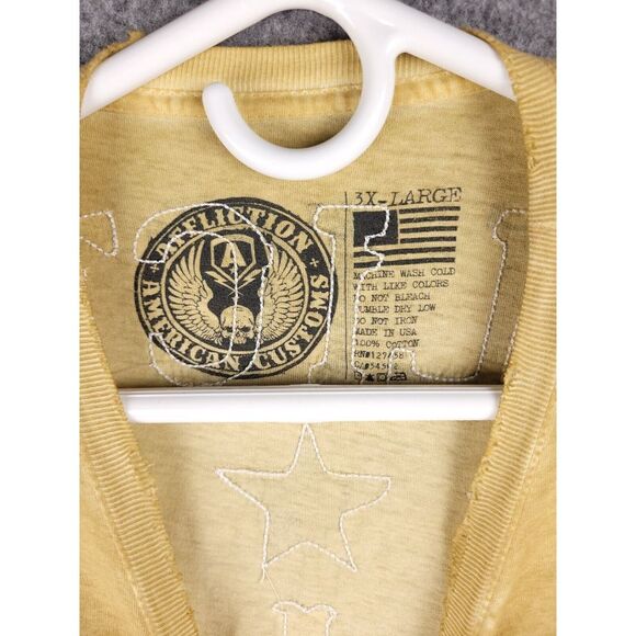 Affliction T Shirt Men's 3XL Skull Death from Above Bombs Embroidered *** NWT - Picture 7 of 10